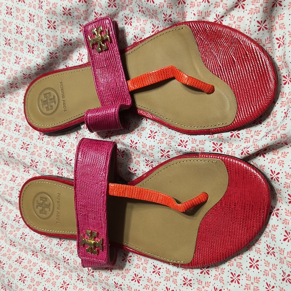 Tory Burch Kira Embossed Thong
